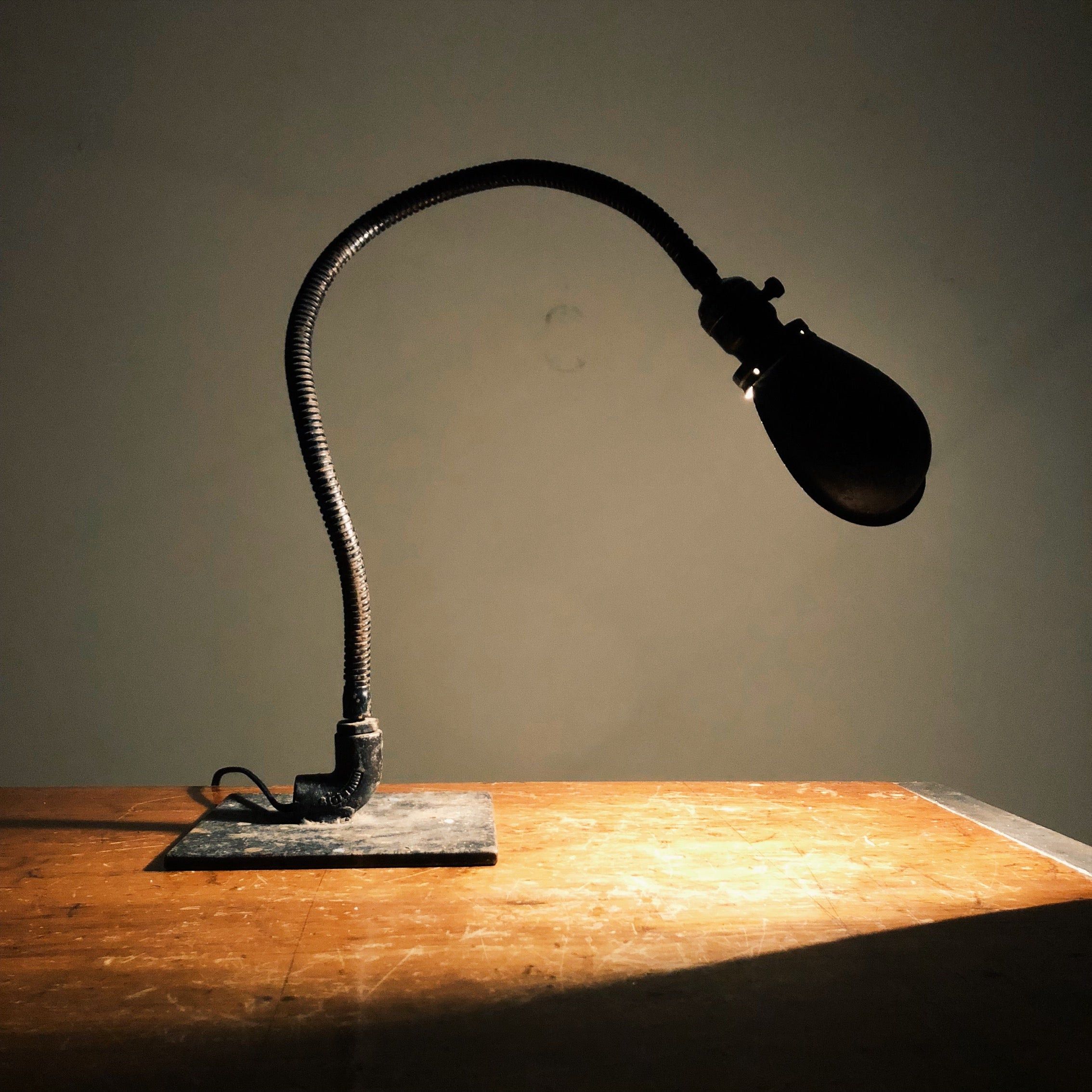  Industrial Machinist Table Lamp with Hubbell Shade
