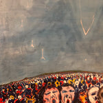 Valentin Goroshko Painting on Canvas - 1970 - Population Explosion 