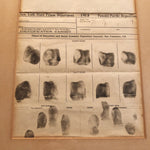 Prison Fingerprint Display from Panama Pacific Exposition | 1915