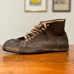 1940s Military Sneakers | Black Converse Style Adidas Stripes