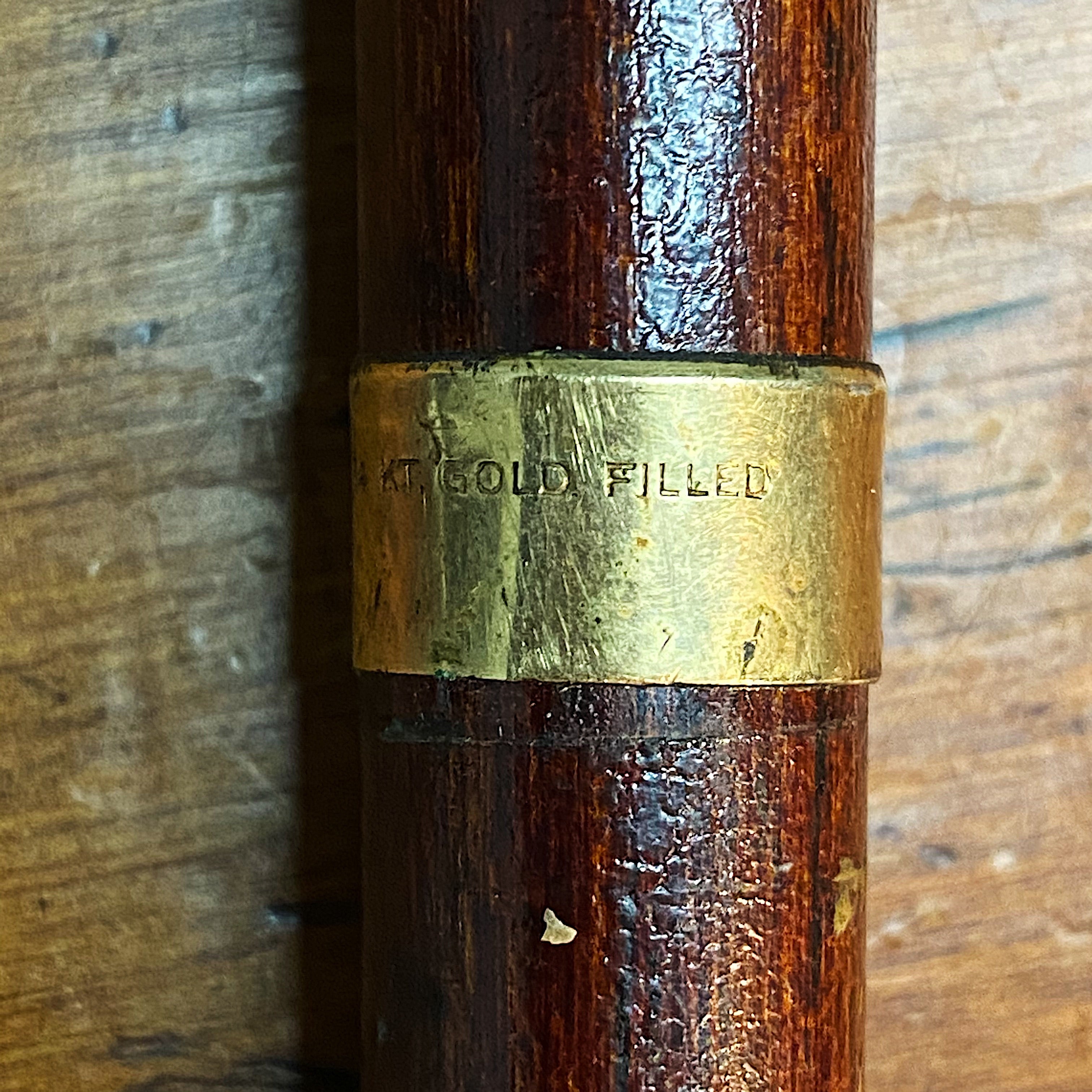 Antique Billy Club Cane with 14 Carat Gold Band | 19th Century