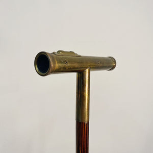 Antique Dietzgen Survey Gadget Cane - Early 1900s - Level System Cane - Rare Brass Walking Stick - Vintage Architectural Collectible
