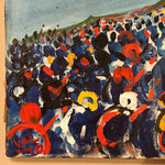 Valentin Goroshko Painting on Canvas - 1970 - Population Explosion - - New York Modern Art 