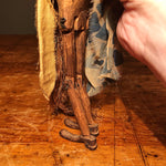 Articulating Legs of Antique Folk Art Dancing Jig Doll from 1800s | Wood Carved West Virginia Slave Made