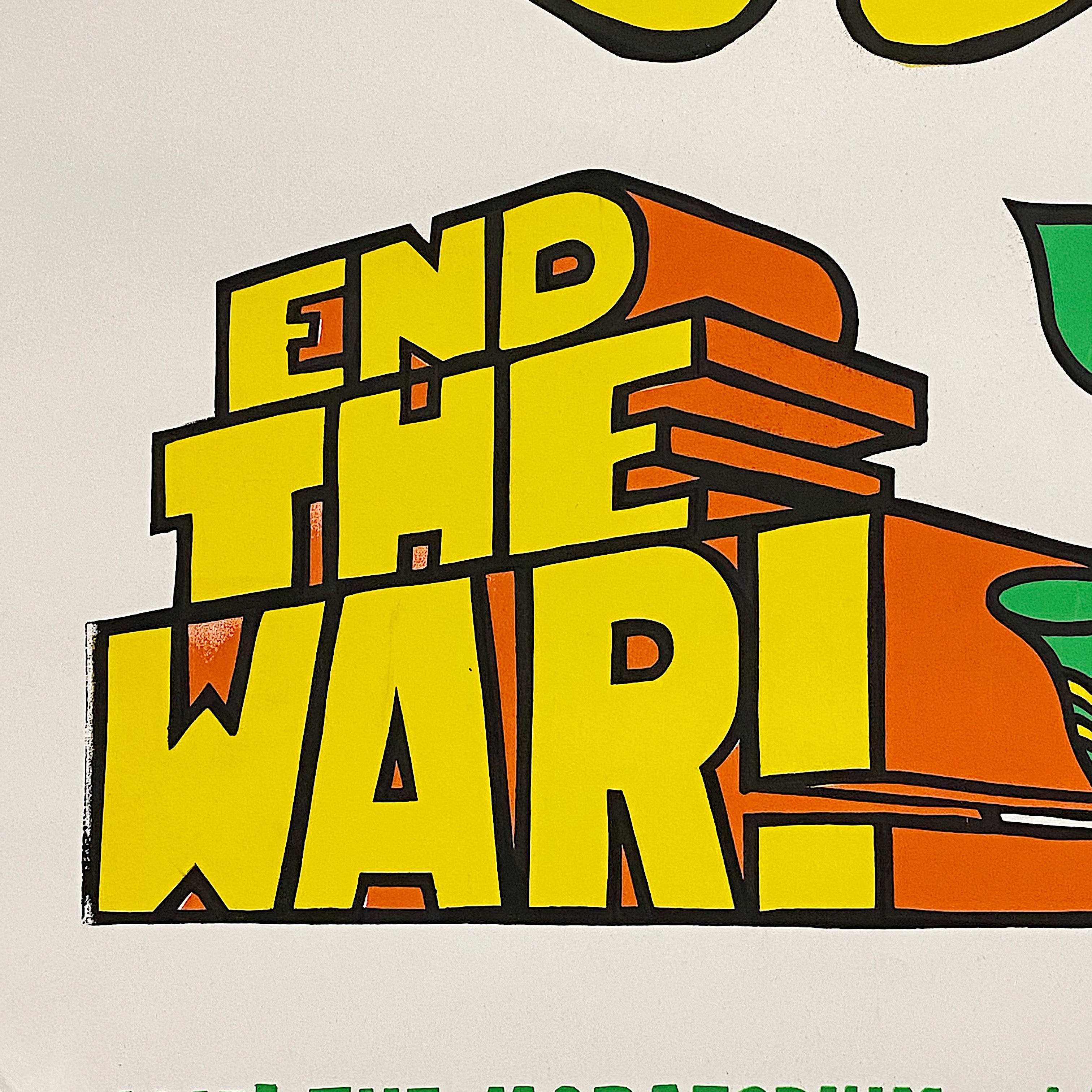 Rare Moratorium Protest Poster from late 60s | End the War!