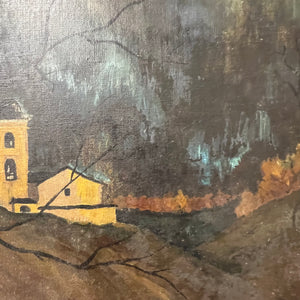 Antique Landscape Painting of Haunting Atmosphere | 1930s