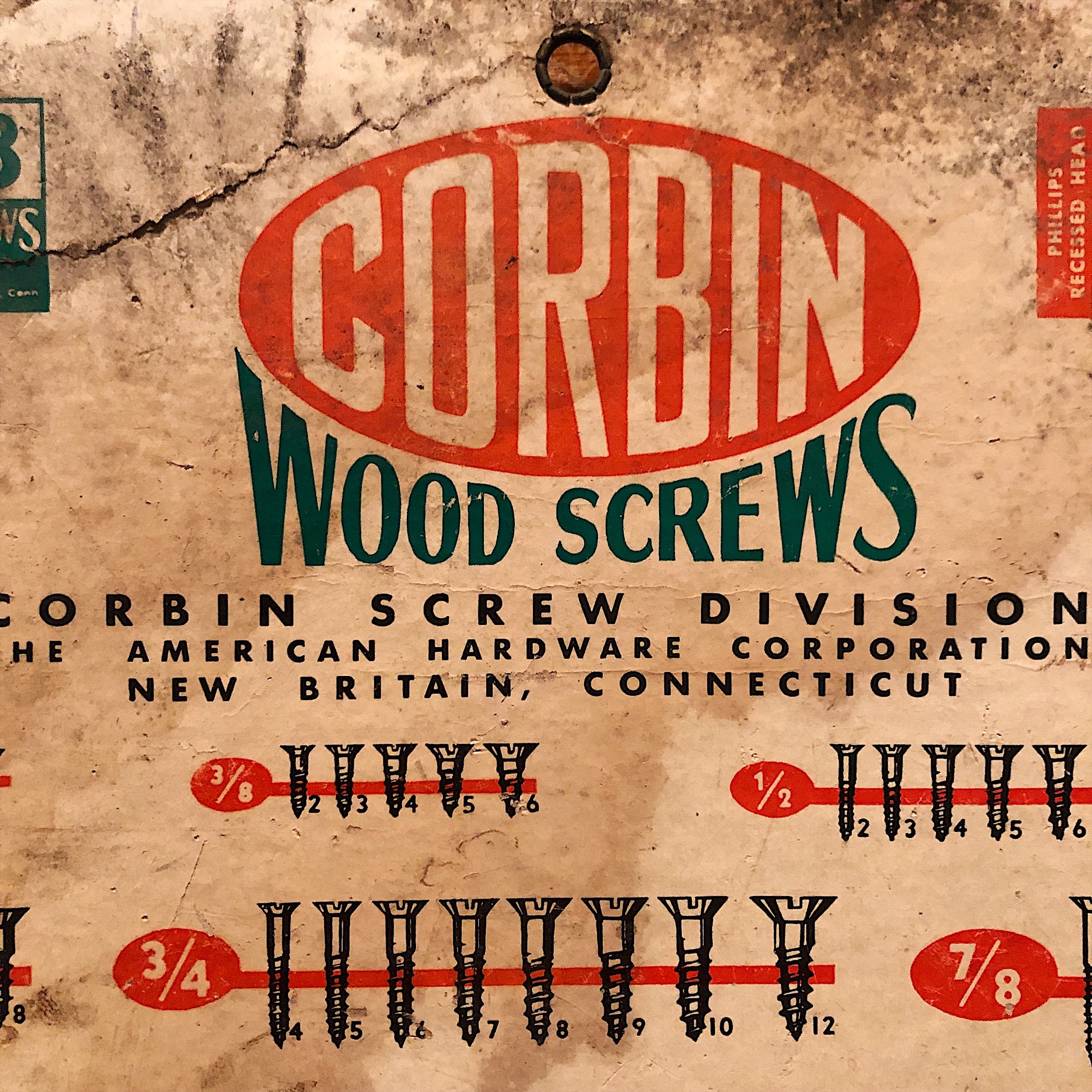 Corbin Hardware Double Sided Lithograph | 1950s?