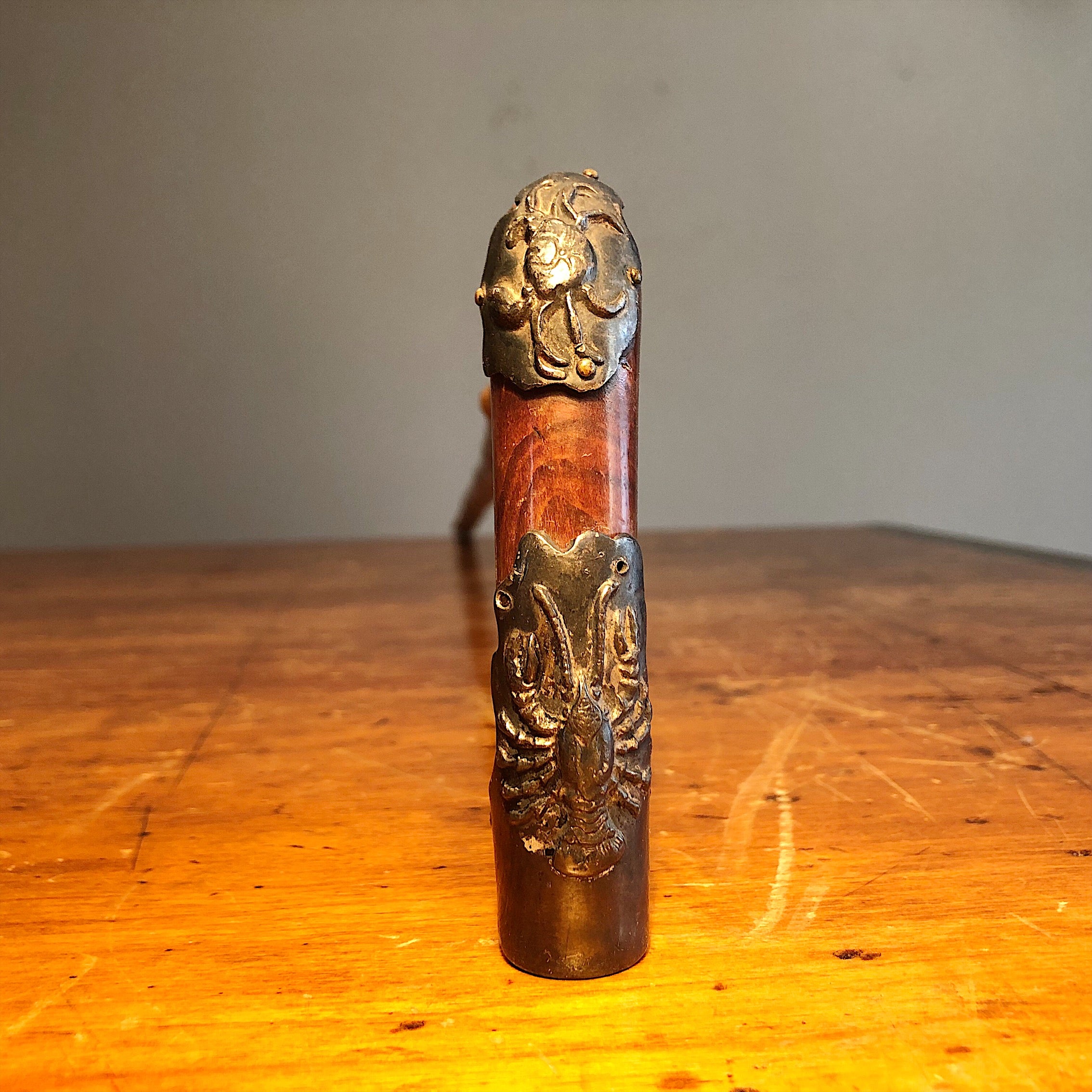 Nautical Brass Antique Cane With Clock Walking Stick Nautical Marine Watch  Gift -  Canada