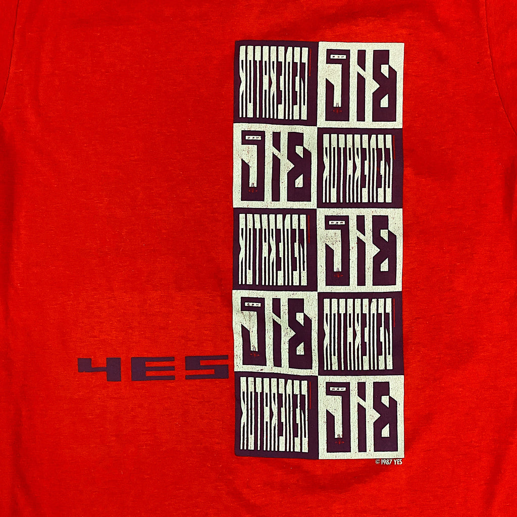Vintage Yes Concert T Shirt - 1987 - Big Generator Tour - XL Rock Shirt - The Big Tour - Rare 80s Memorabilia - Owner of a Lonely Heart