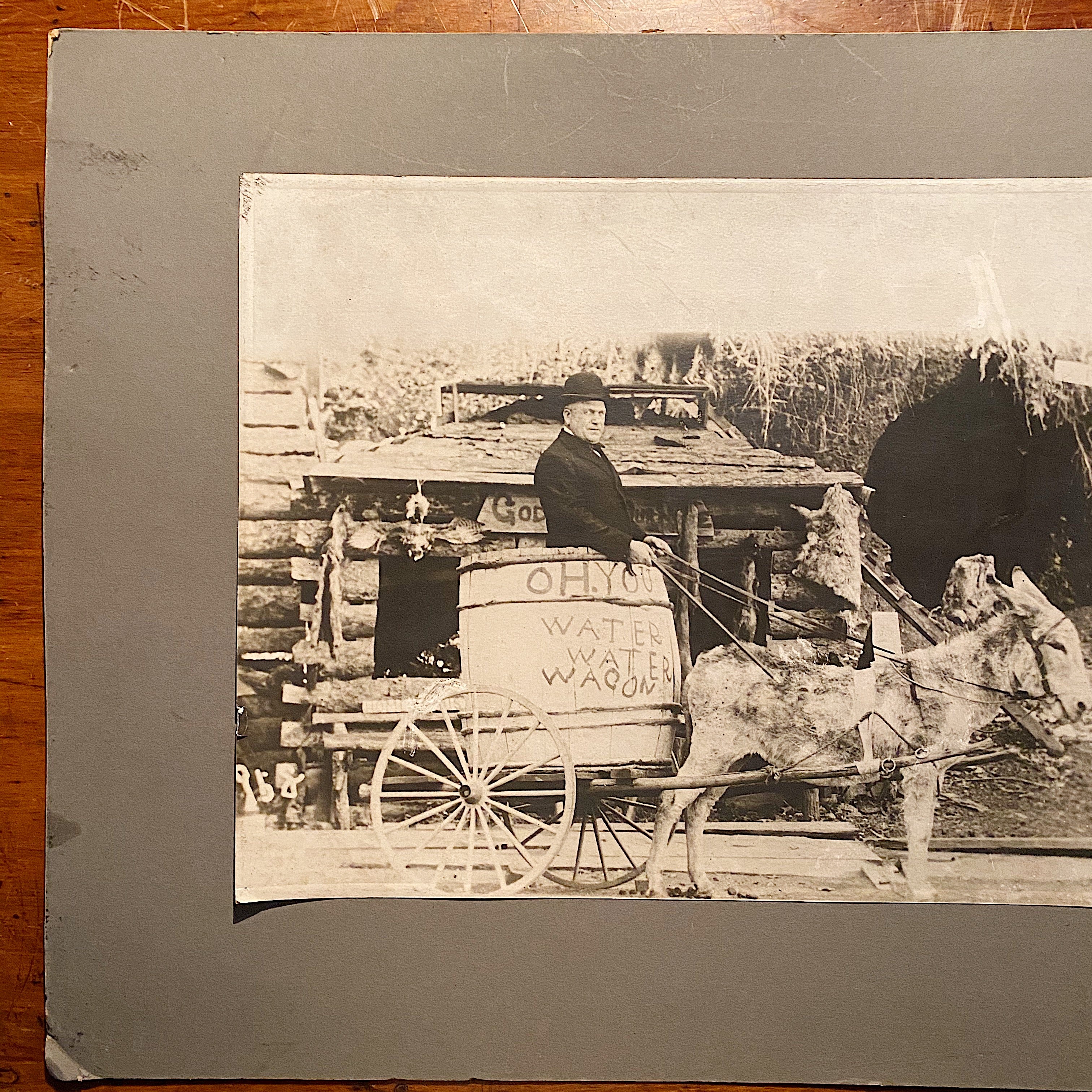 Antique Photograph of Temperance Water Wagon | Prohibition