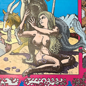 1960s Zodiac Capricorn Blacklight Poster | Funky Productions