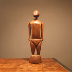 Unusual Mod Wood Sculpture of Human Form from 1950s