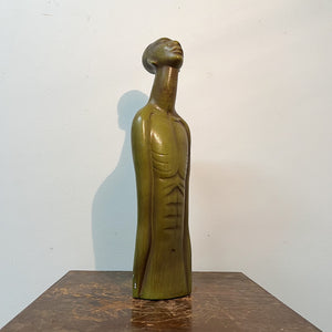 1950s Marcia of California Sculpture of Slender Man - Vintage Ceramic Sculptures - Cool Statement Art - Rare Mid Century Sculptures