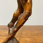 Scuba Diver Bronze Sculpture | 1973 Signed by Mystery Artist