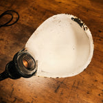 Vintage Industrial Machinist Table Lamp with Hubbell Shade