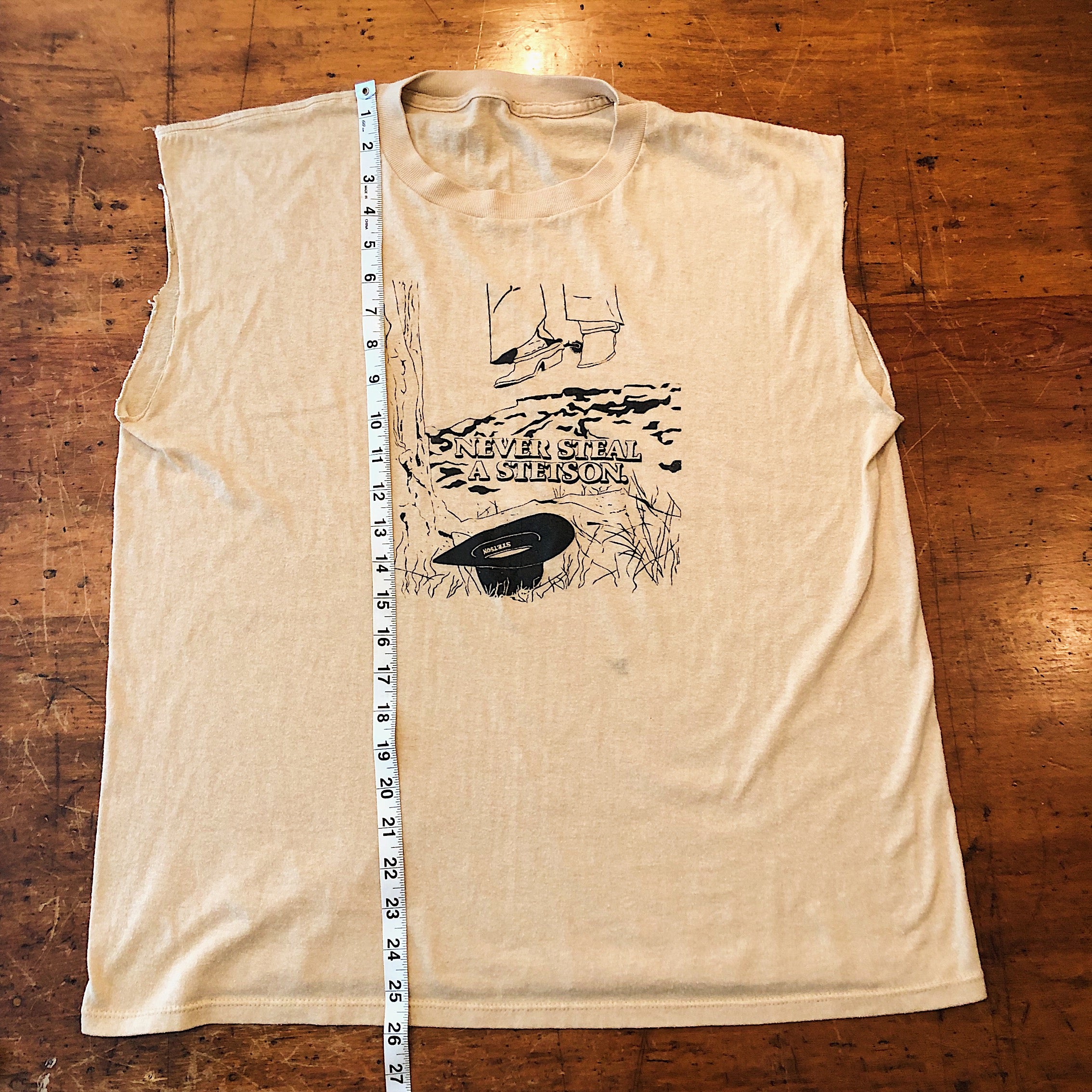 Vintage Stetson T-Shirt - Never Steal a Stetson | Medium