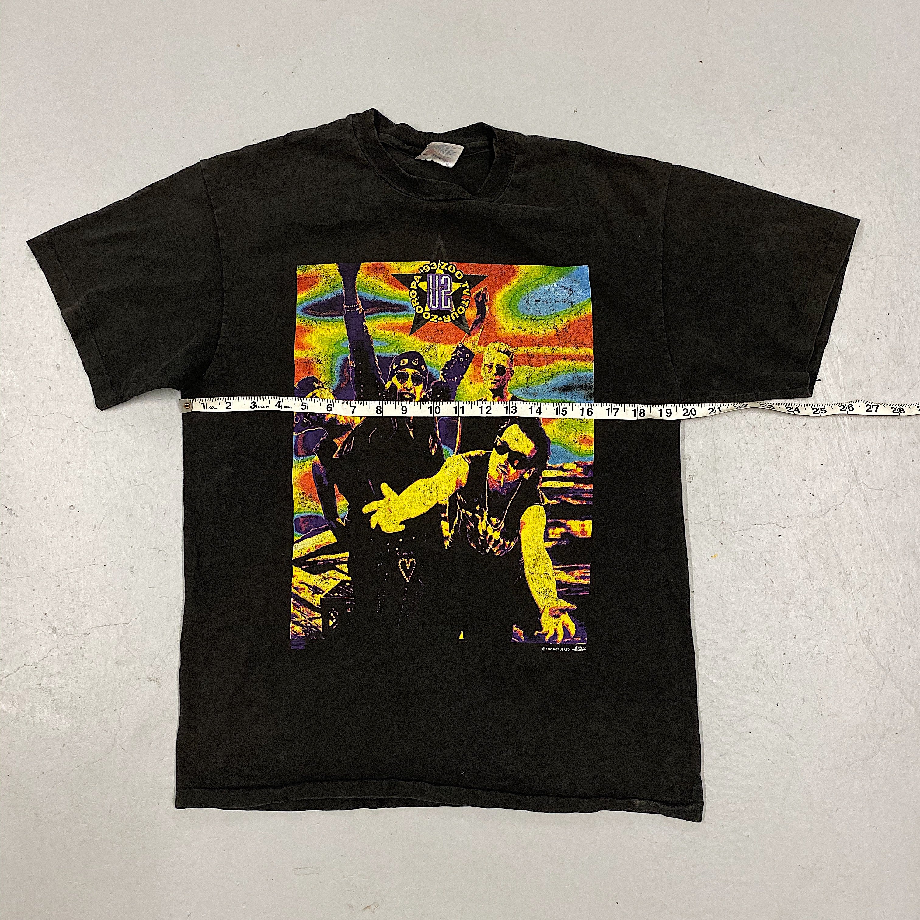 U2 Zooropa Concert T-Shirt from 1993 European Tour | Large Size