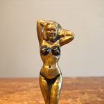 Art Deco Nude Woman Bottle Opener - Vintage Brass Breweriana - 1920s - Rare Deco Collectibles - Rare Antique Sculpture