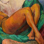 WPA Era Painting of African American Nude Woman