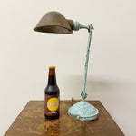 Faries Articulating Lamp with Light Blue Base | Early 1900s