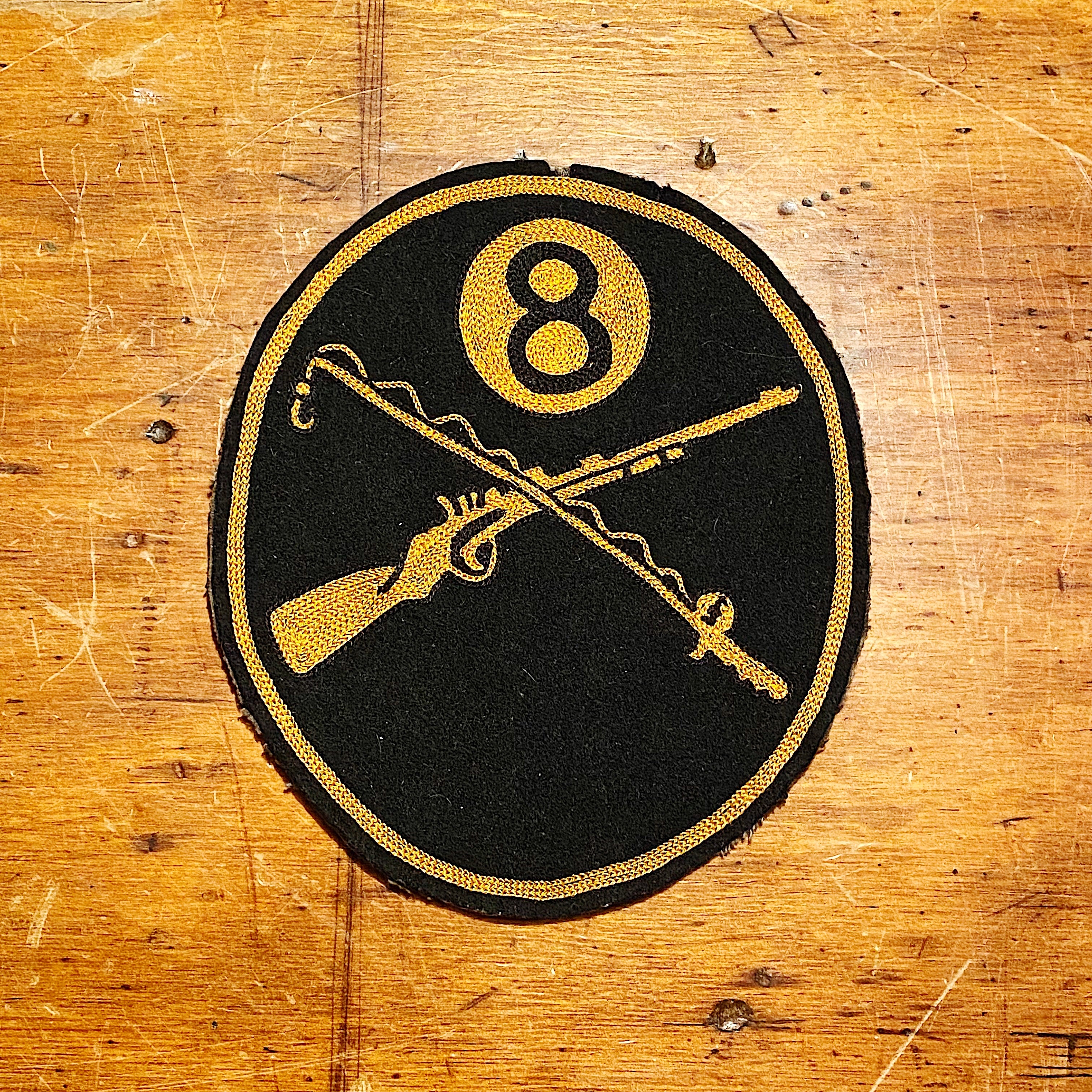 1920s Eight Ball Patch for Hunting and Fishing Club