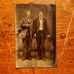 Antique Tintype of Man in Napoleonic Pose | 1880s