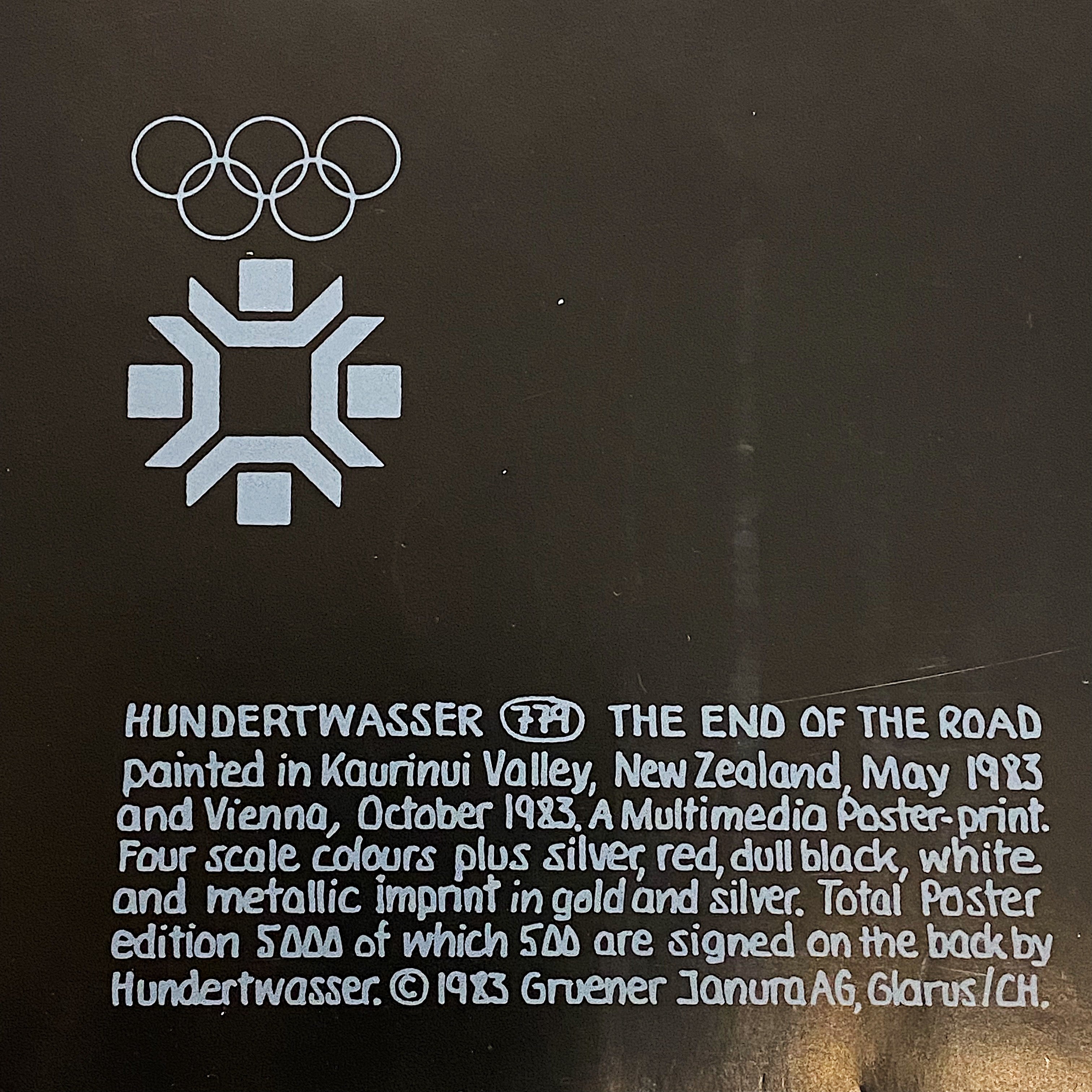 Friedensreich Hundertwasser Poster for 1984 Olympics