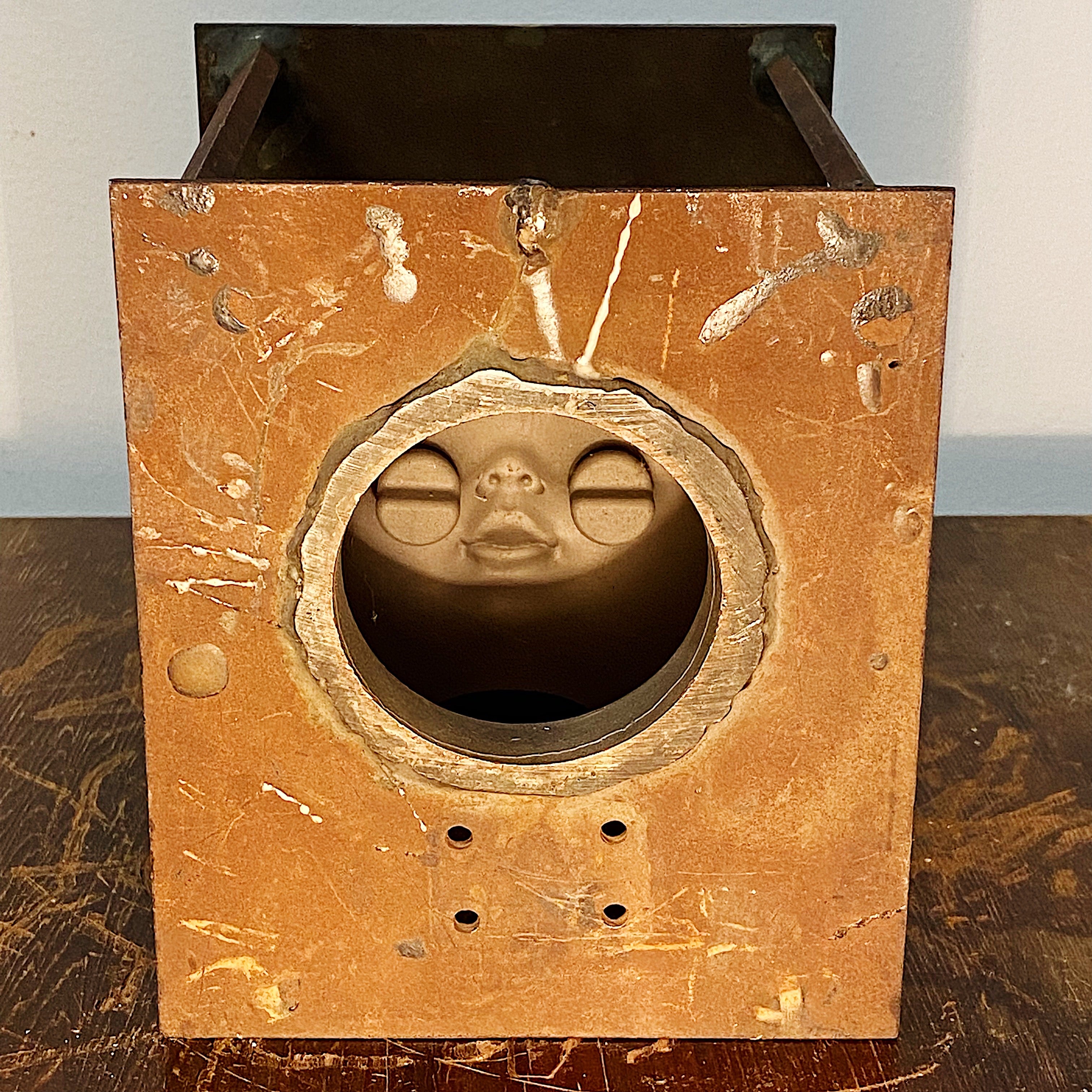 Machine Age Baby Head Doll Mold with Melted Eyes | Steampunk