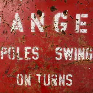 Vintage Danger Metal Sign from 1950s | Chicago History