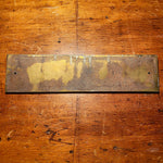 Antique Electric Plant Brass Sign for High Tension Room No. 1
