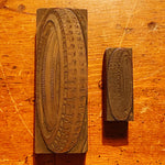 Antique Model T Tire Letterpress Printing Blocks | Early 1900s