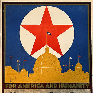 1920s War Exposition Lithograph Poster from Minnesota State Fair - Rare WW1 Era Posters - Hart-Kaiser Latham Litho - 1922 - Memorabilia