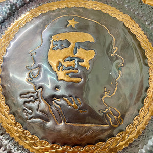 Rare 1970s Che Guevara Copper Relief Plaque - Vintage Counter Culture Artwork - Riveted Signed Metal Reliefs - Rare Counterculture Sculptures