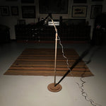 Vintage Industrial Articulating Floor Lamp from Machinist Shop