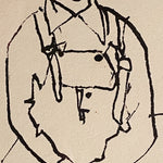 1950s Exhibition Artwork of Boy in Overalls by Etta Wolpert