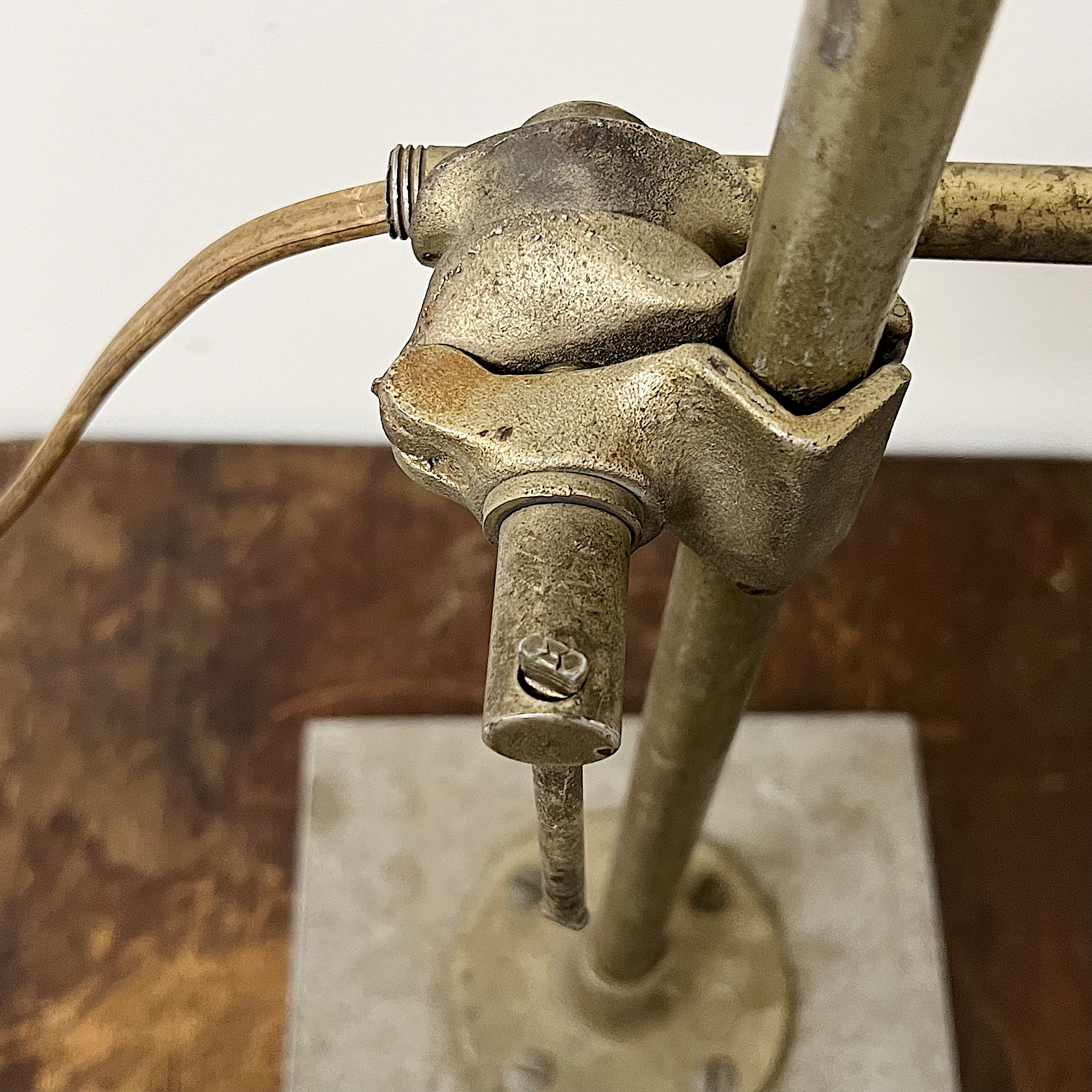 1940s Industrial Articulating Lamp | Handmade Machinist Light