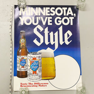 Rare Old Style Poster from 1970s Minnesota |  1979 NOS