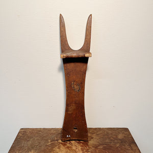 Antique Boot Jack of the Devil | Early 1900s Folk Art
