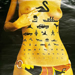 Rare 1970s Danish Poster of Nude Woman | Black Tattoos