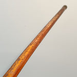 Rare 18th Century Malacca Cane with Ornate Brass Top and Ferrule - 1700s Walking Stick - Rare Cobblestone Canes - Great Patina - Gentleman