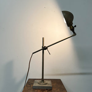1940s Industrial Articulating Lamp - Vintage Handmade Machinist Overbuilt Lighting - Accent Lights - Rare Loft Living Decor - Cool