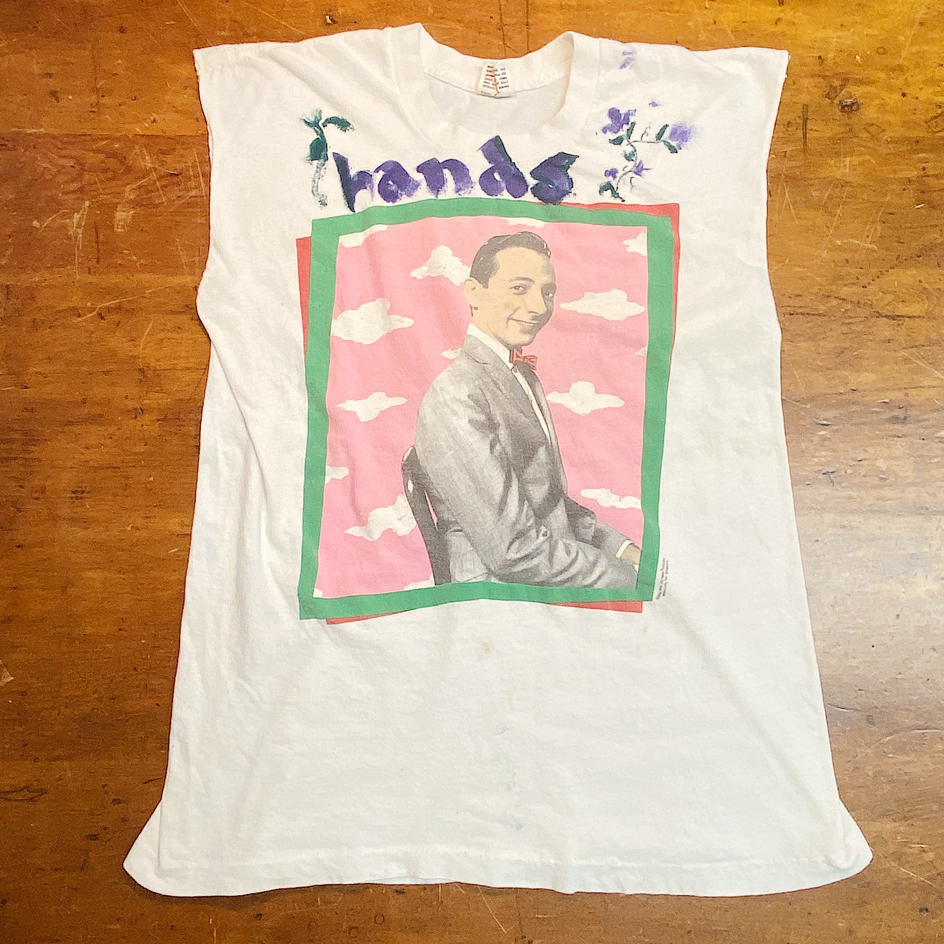 1980s Peewee Herman T-Shirt with Hand Painting 
