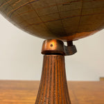 Antique Johnston Desk Globe on Ornate Cast Iron Base |  8" AS IS