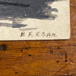 Original Hobo Painting on Card Stock | B.F. Egan