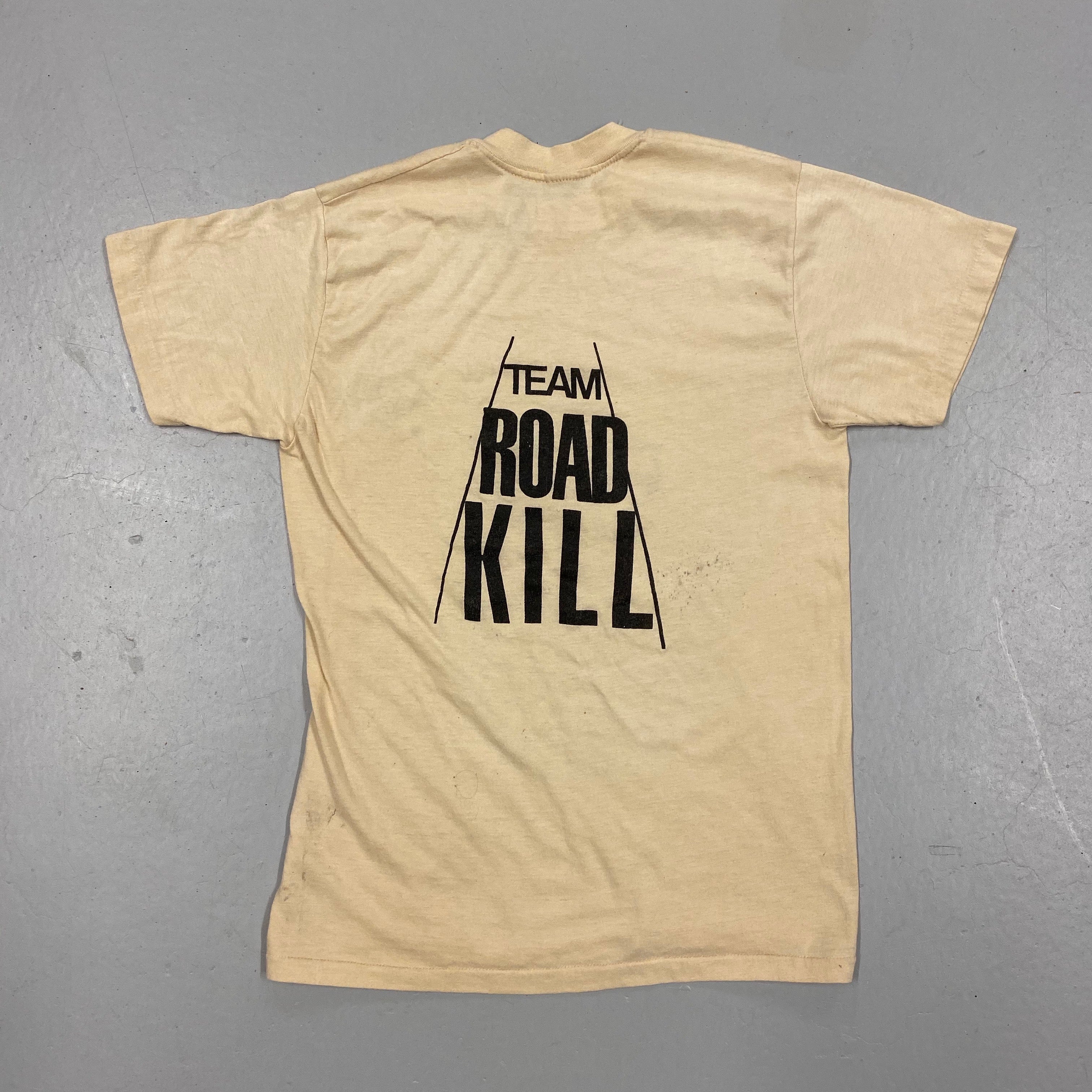 Vintage Team Road Kill T-Shirt - 1985 - Twin Cities Bike Club - Rare 1980s Bicycle Shirt - Cool Streetwear Apparel - Minnesota Clubs - Minneapolis