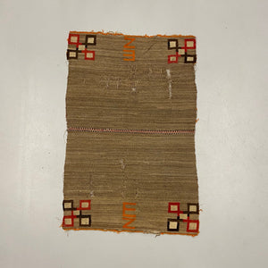 1920s Navajo Saddle Blanket Rug - Rare Antique Southwest Textile - AS IS - 49" x 33" - Wall Hanger - Unique Design - Double sided - Rare