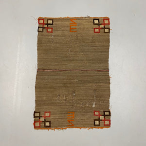 1920s Navajo Saddle Blanket Rug | 49" x 33" AS IS
