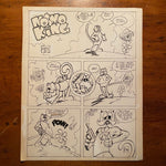 Original Dennis Wolf Comic Book Panels | 1980s