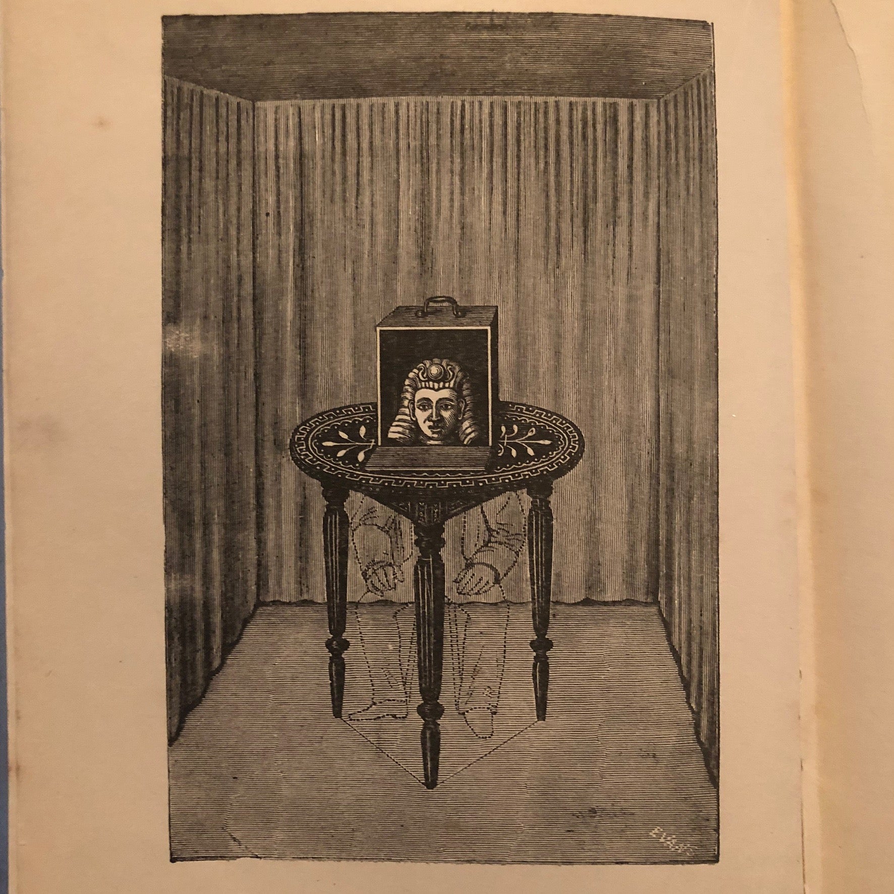 Engraving from Rare Modern Magic Book by Professor Hoffmann - Late 1800s - Collectible Hard Cover Volume - Underground Literature - Art of Conjuring