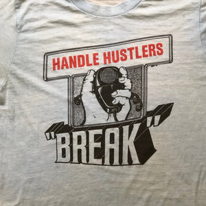 Vintage Handle Hustlers T Shirt - Medium - Old Ham Radio Attire - 1980s? - Cool Trucker CB Radio - Rockabilly - 10-4 Good Buddy